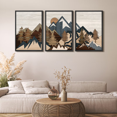 Rocky Mountain Pine Forest Wall hotsell Art, Painting, Mountain Wall Decor, Wall Art Canvas, Home Decor